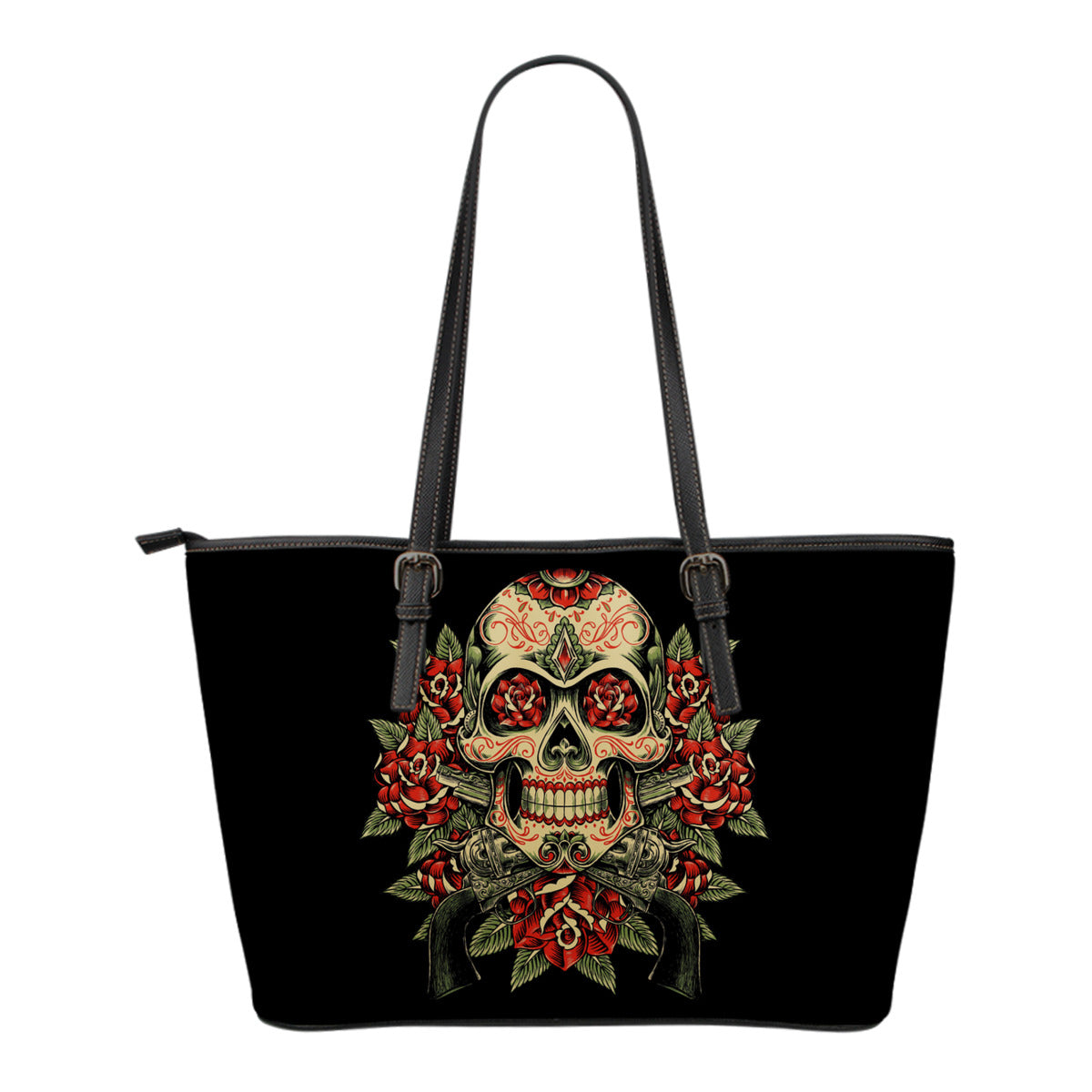 Skull And Roses - Tote Bag