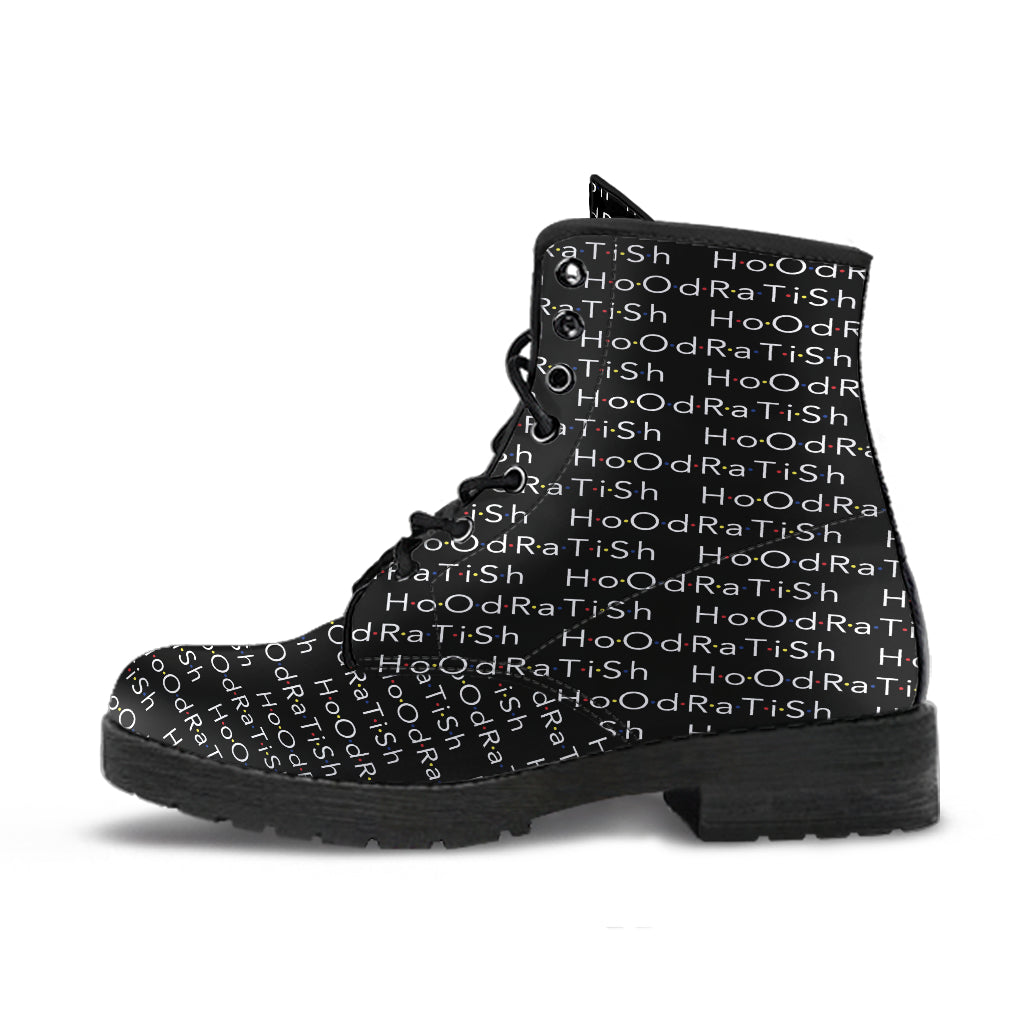 Custom Logo Shoes, Printed Custom Shoes, Women's Boots, Vegan Leather Combat Boots, Classic Boot, Lace Up Boot , Casual Boots Women
