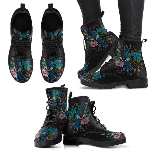 Colorful Bird 7 Handcrafted Boots