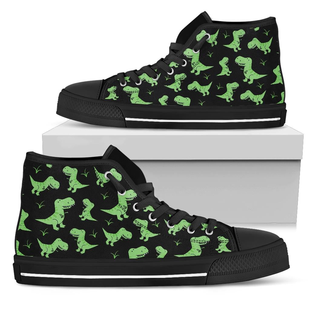 Green Dinosaur Shoes - Black Sole