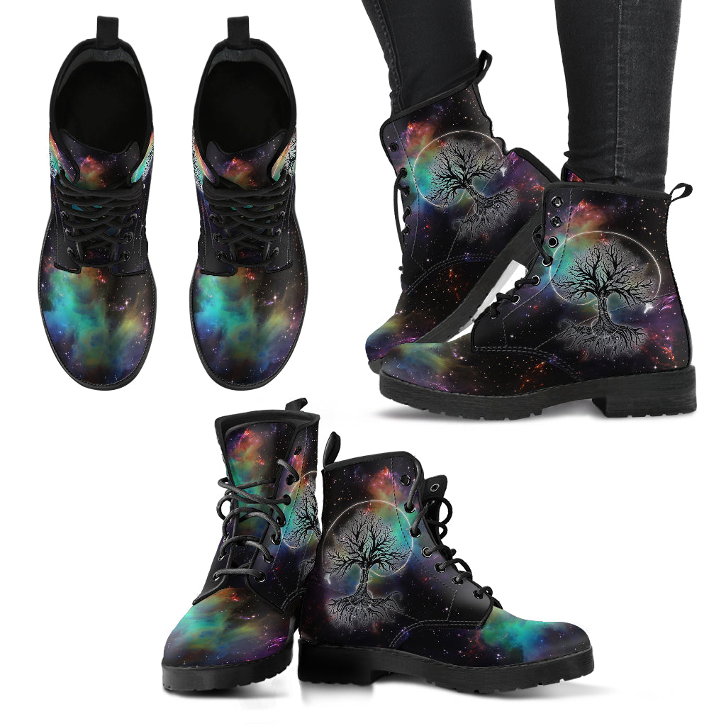 Galaxy Tree Handcrafted Boots