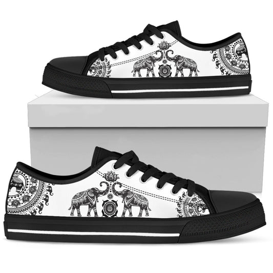 Elephant Mandala - Low Tops