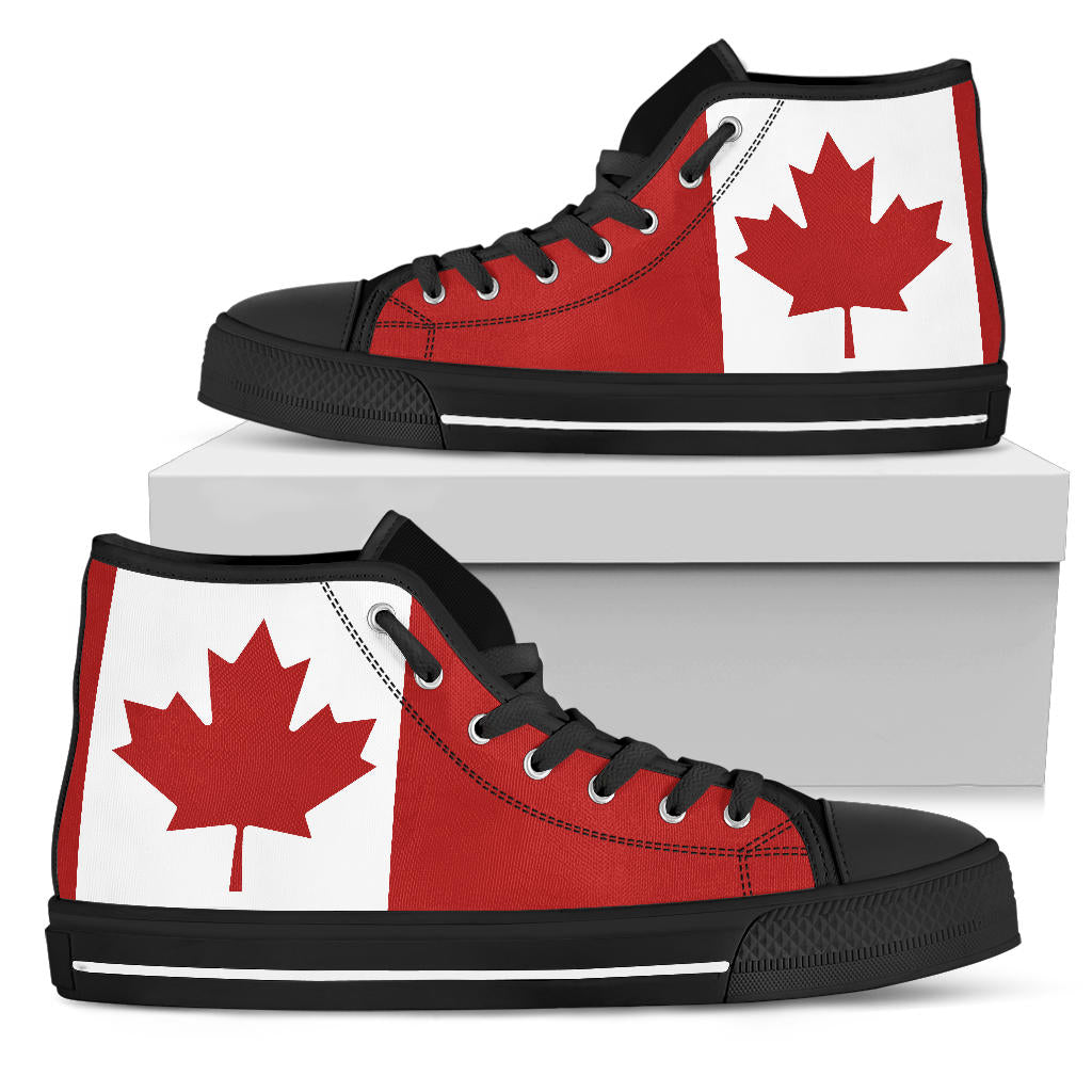 Canada Flag Shoes Black Sole