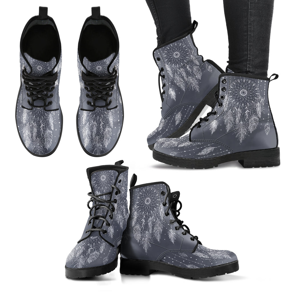 Grey Boho Dream Catcher Womens Boots
