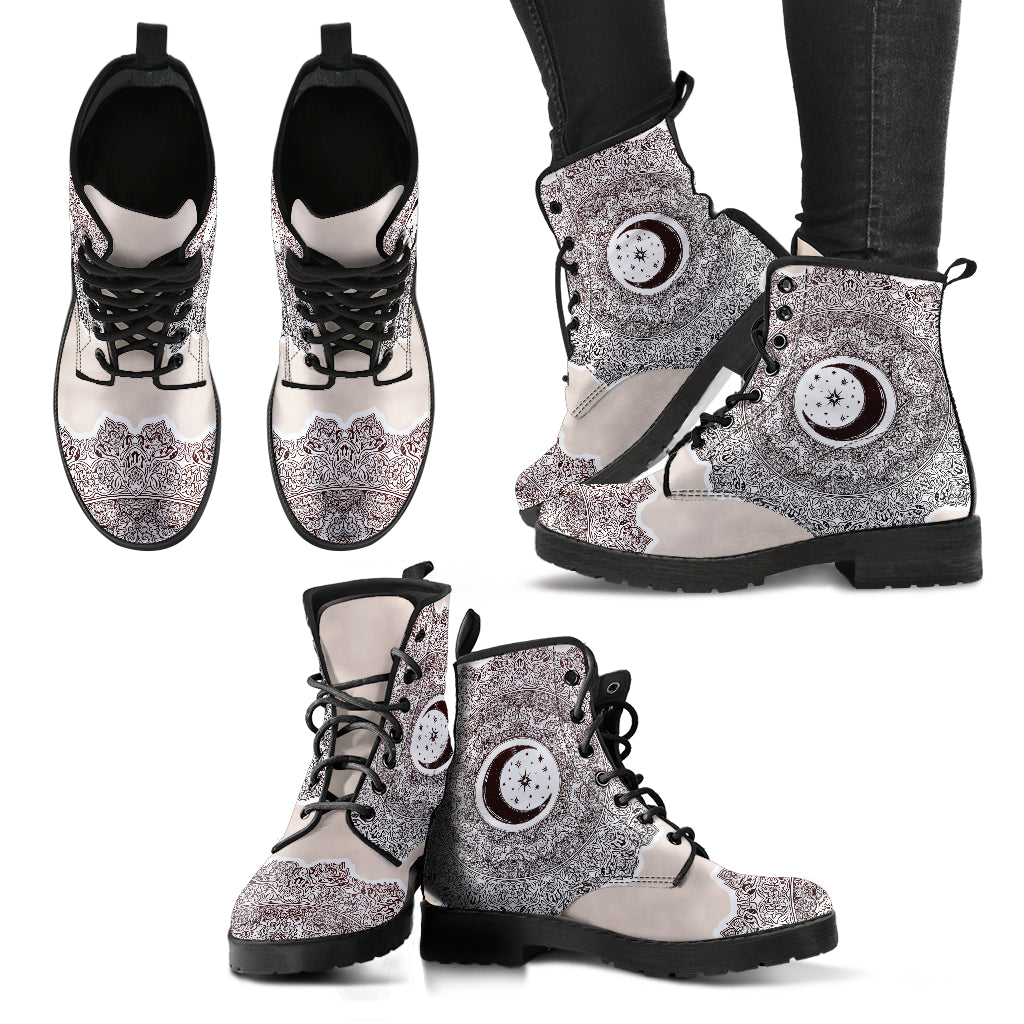 Moon and Star Women's Leather Boots