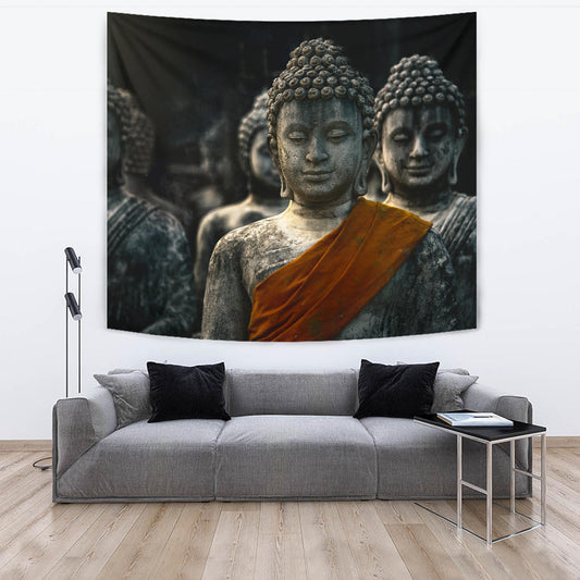 Buddha Statues Wall Tapestry