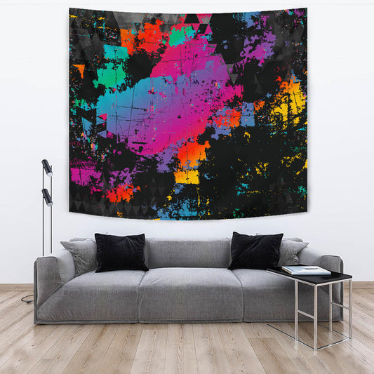 Colorful Abstract Art Wall Tapestry