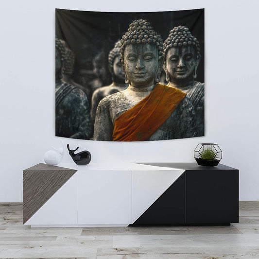 Buddha Statues Wall Tapestry