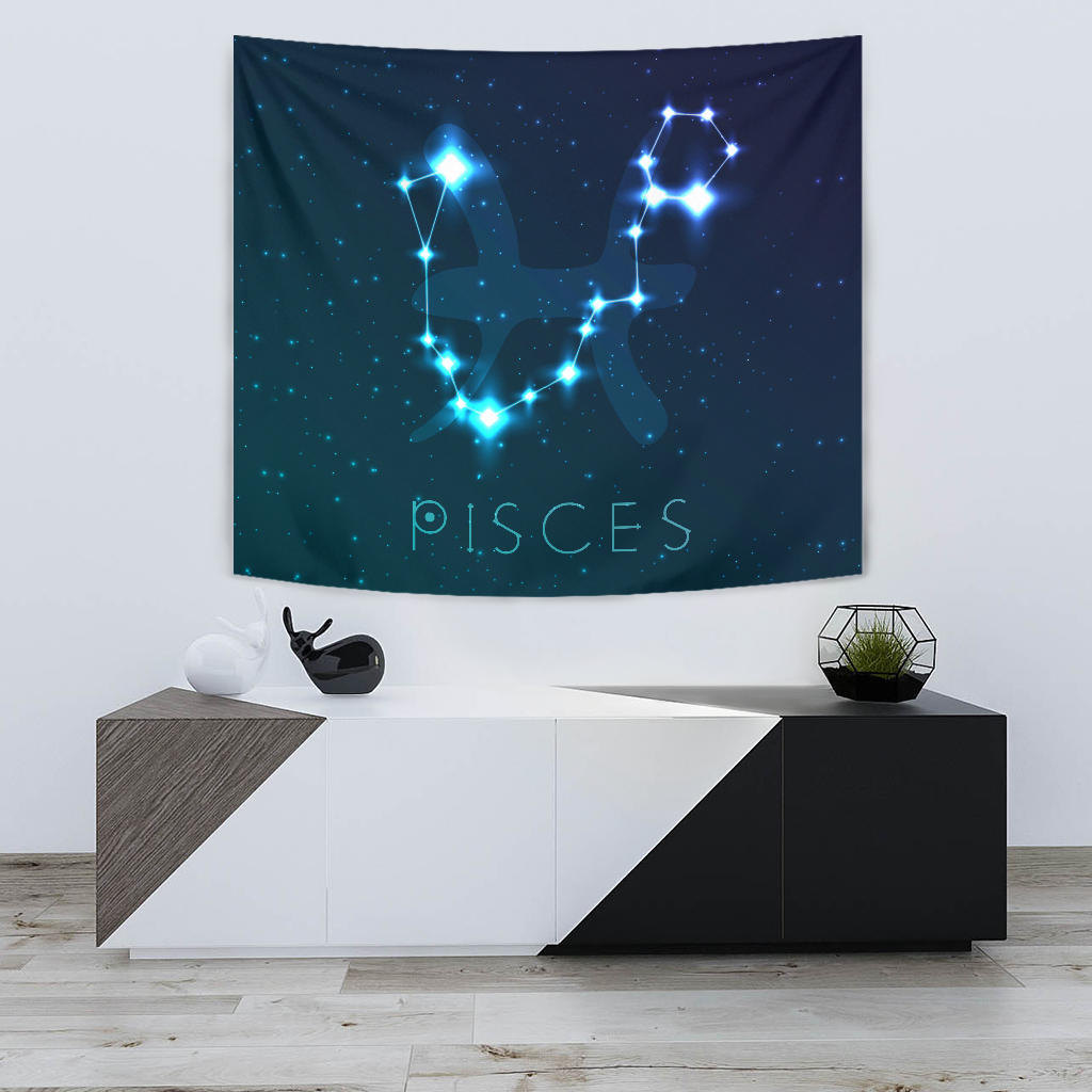 Pisces Zodiac Wall Tapestry