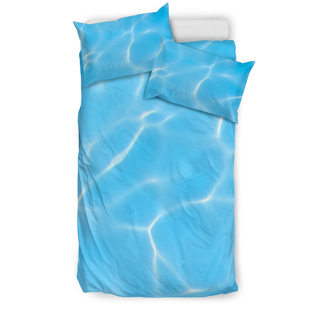 Light Blue Water Surface Bedding Set