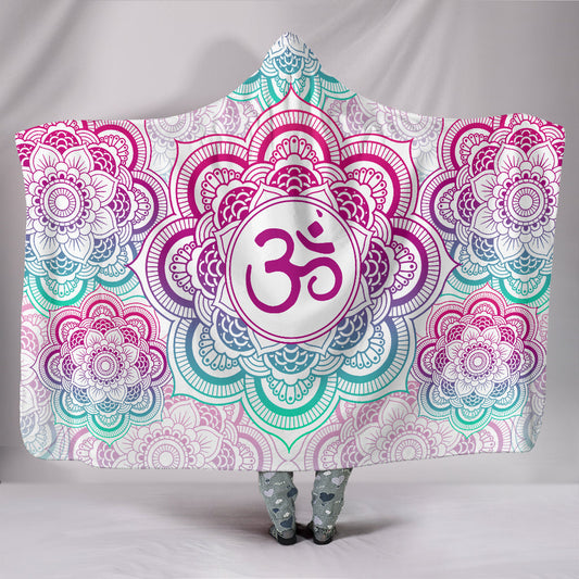 Bright Om - Hooded Blanket