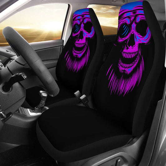 Purple Skull - Car Seat Covers (Set of 2)