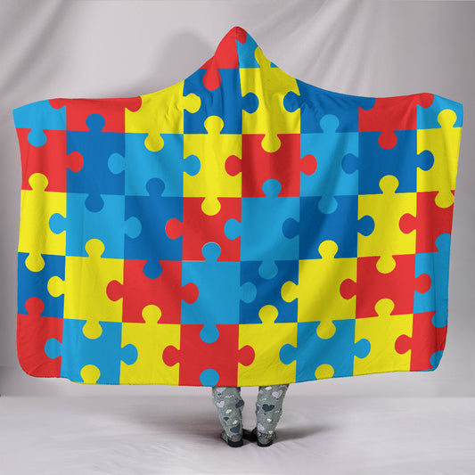 Autism Awareness V2 - Hooded Blanket