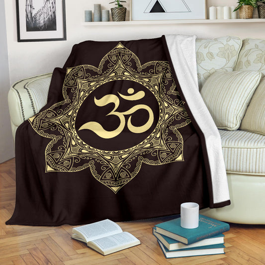 Om Aum Mandala Blanket
