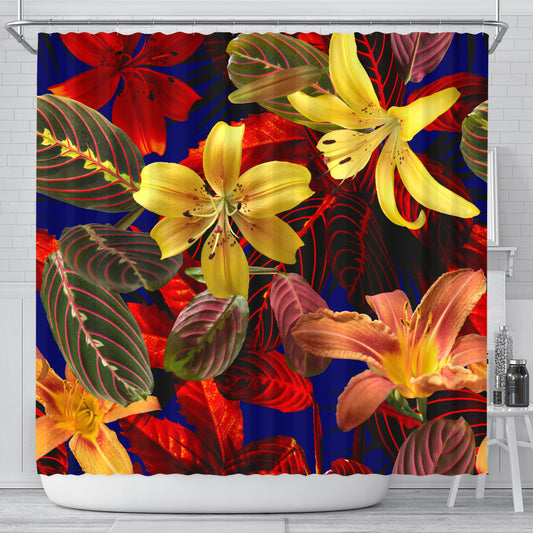 Colorful Flowers Shower Curtain