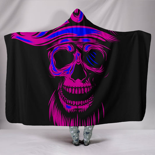 Purple Skull - Hooded Blanket