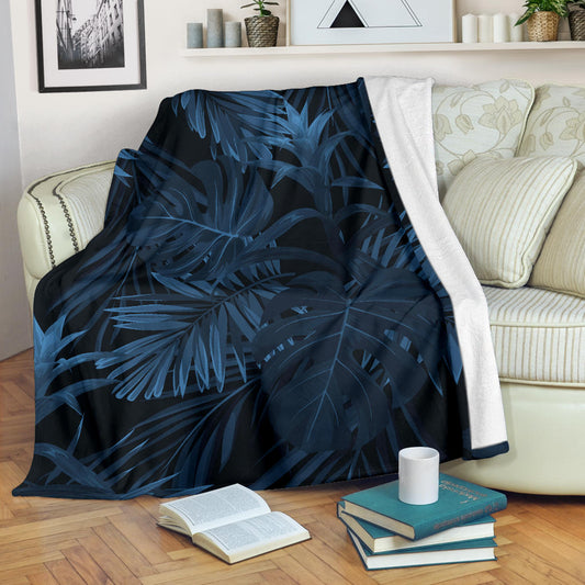 Dark Leaves Blanket