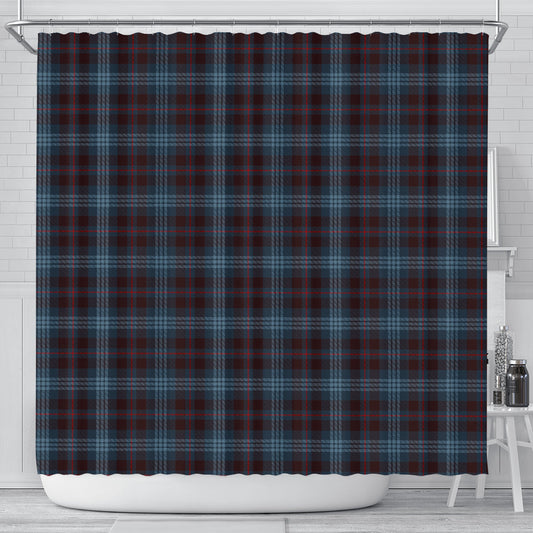 Blue Plaid Shower Curtain