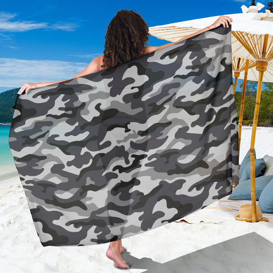 Grey Camouflage Sarong