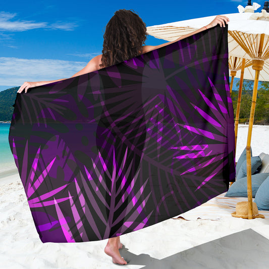 Purple Leaves Sarong