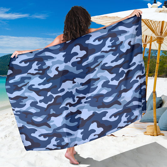 Blue Camouflage Sarong