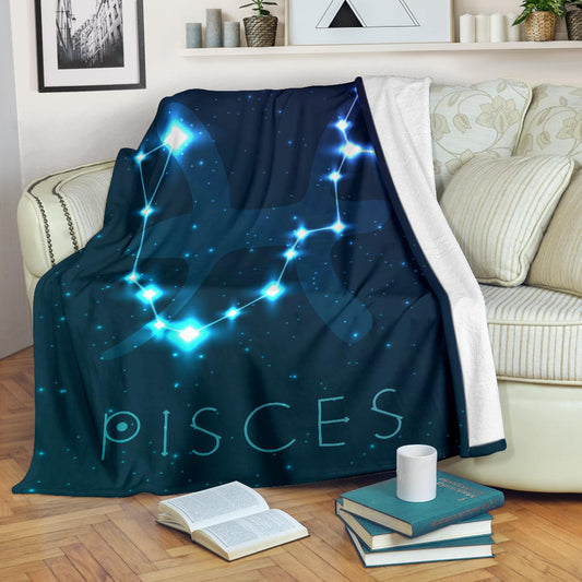 Pisces Zodiac Blanket
