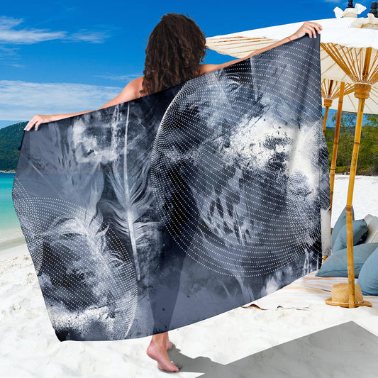 Grey Feather Sarong
