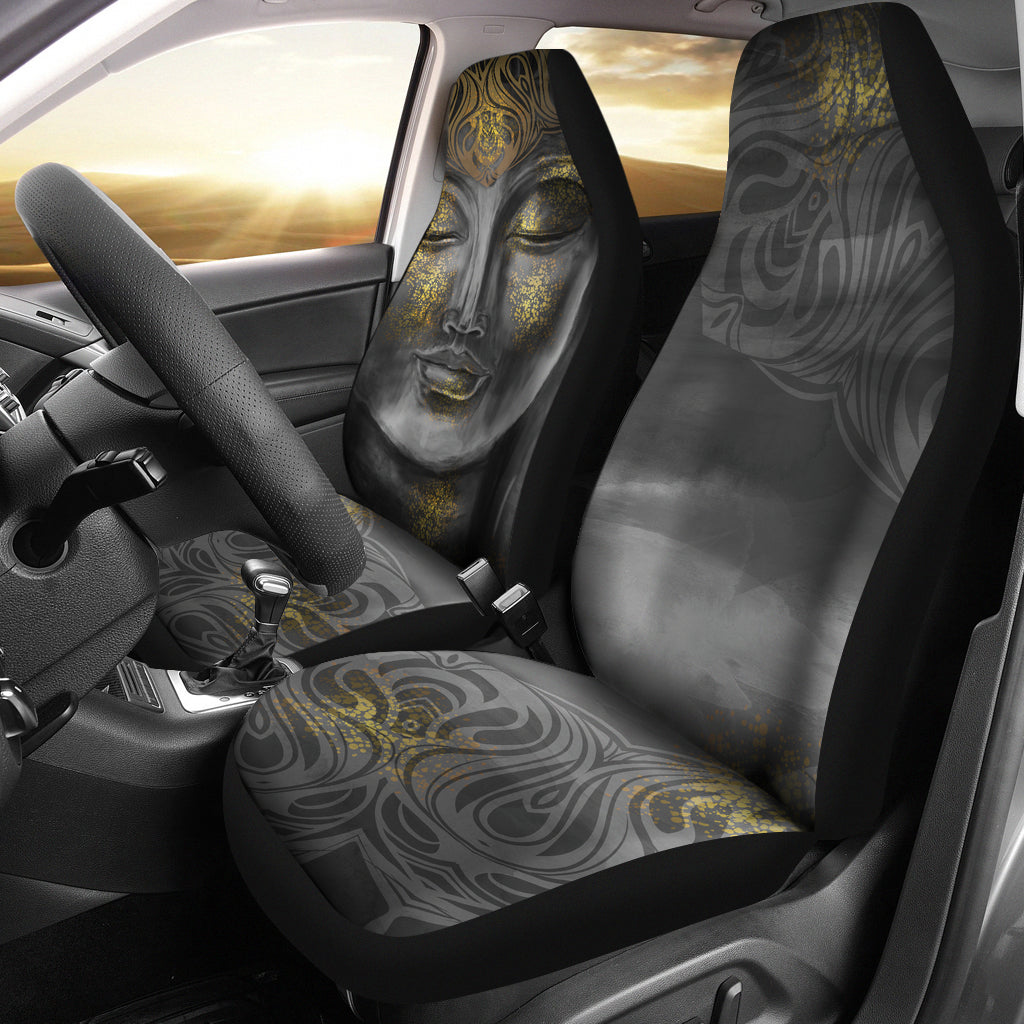Gold Buddha Decor Car Seat Covers