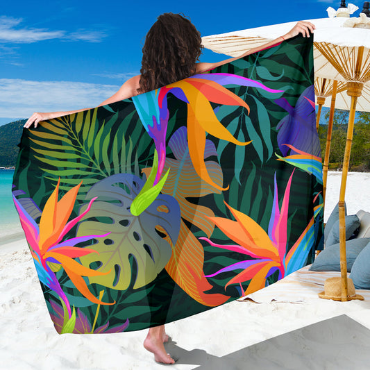 Colorful Plants Sarong