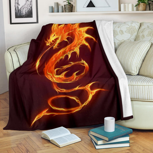 Fire Dragon Blanket