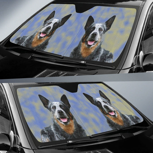 Australian cattle dog Auto Sun Shade