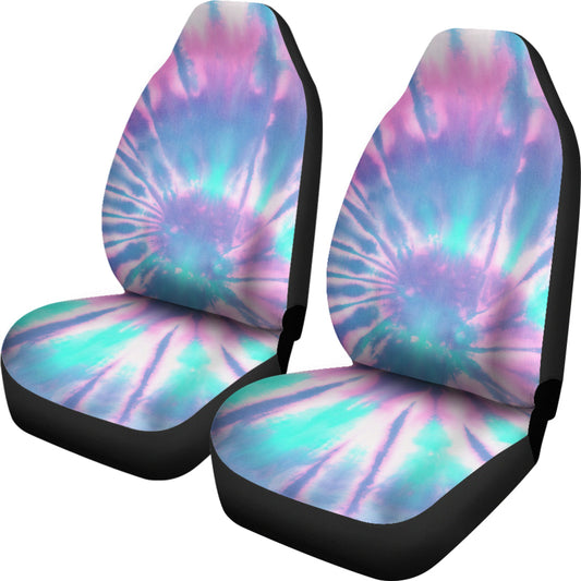 Pink & Blue Tie Dye Car Seat Covers