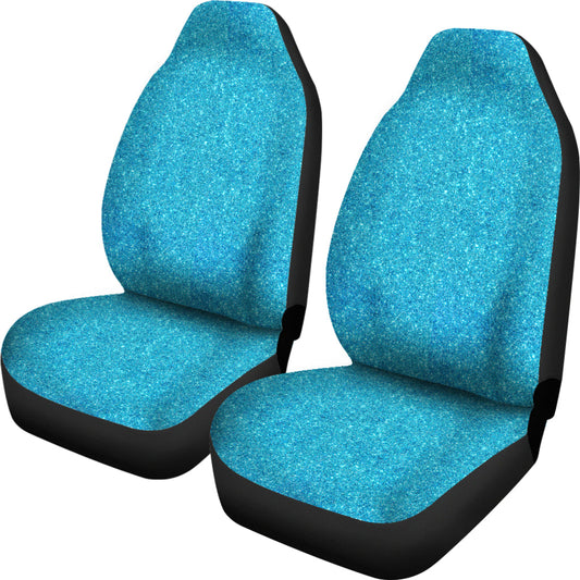 Blue Confetti Print Car Seat Covers