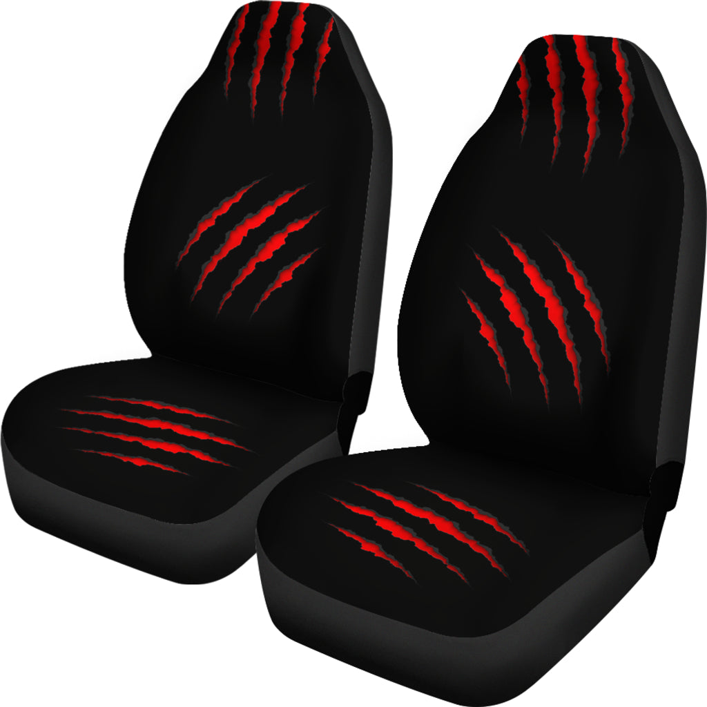 Red Claw Marks Car Seat Covers