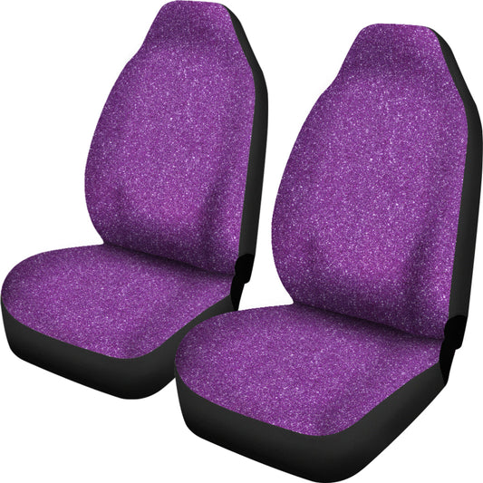Purple Confetti Print Car Seat Covers