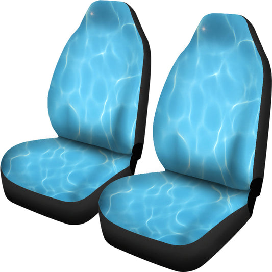 Light Blue Water Surface Car Seat Covers