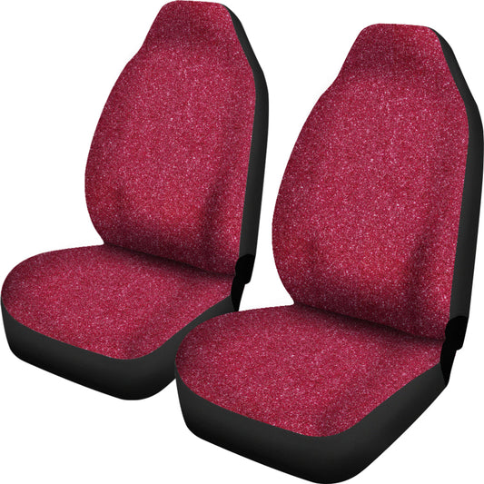 Red Confetti Print Car Seat Covers