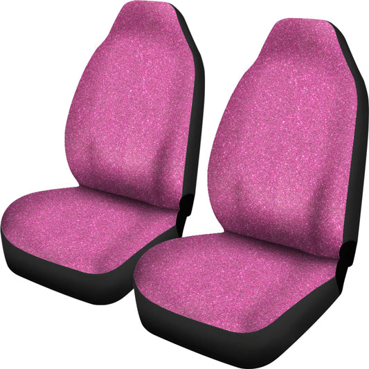 Pink Confetti Print Car Seat Covers