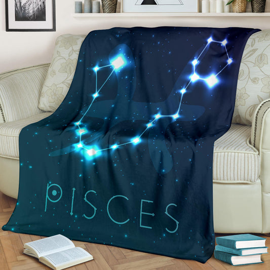 Pisces Zodiac Blanket