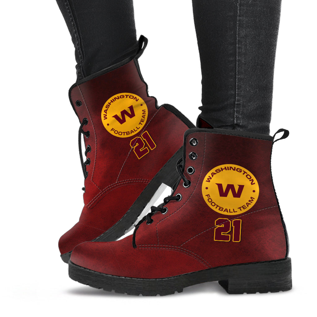 Custom Washington Boots, Printed Custom Shoes, Women's Boots, Vegan Leather Combat Boots, Classic Boot, Lace Up Boot , Casual Boots Women