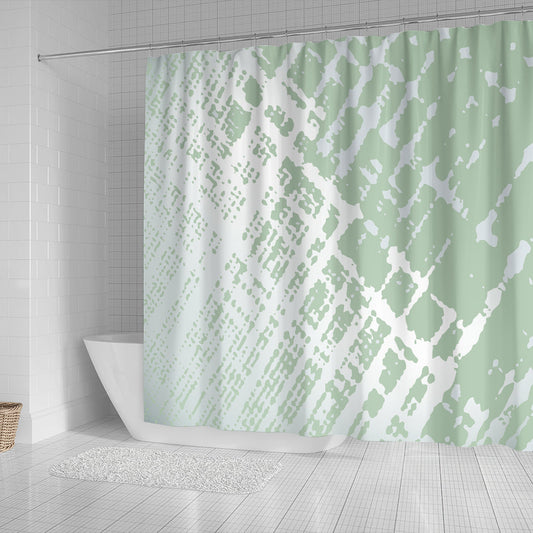 Ivory Abstract Shower Curtain