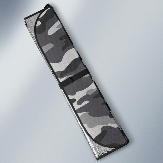 Grey Camouflage Car Sun Shades