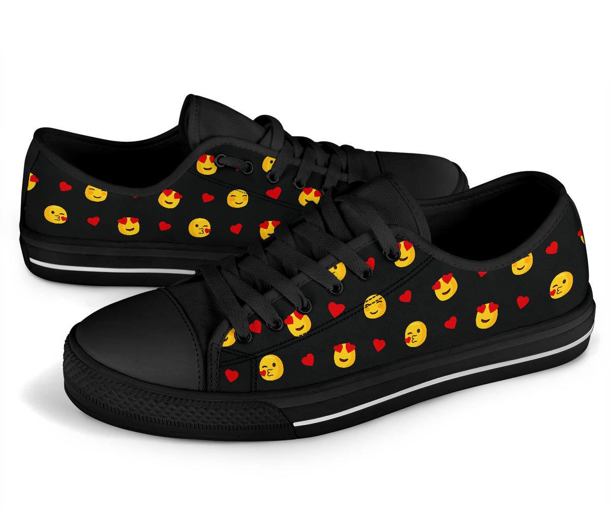 Emoji Love Shoes Black Sole
