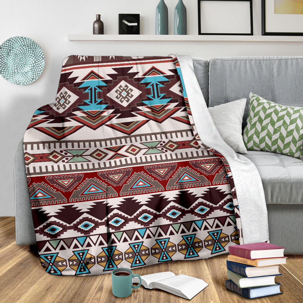 Brown Boho Aztec Blanket
