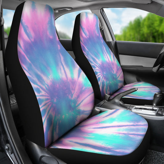 Pink & Blue Tie Dye Car Seat Covers