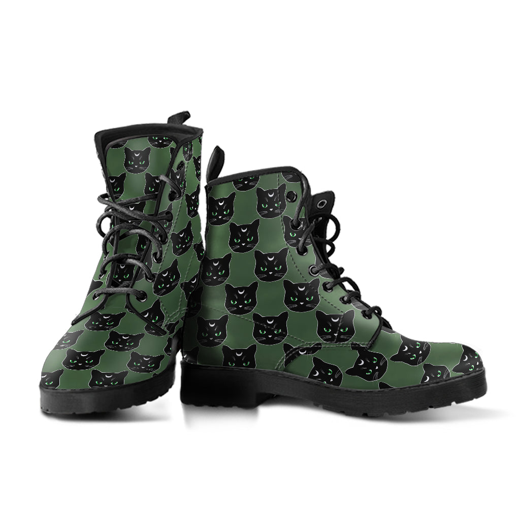 Military Green Cat Boots
