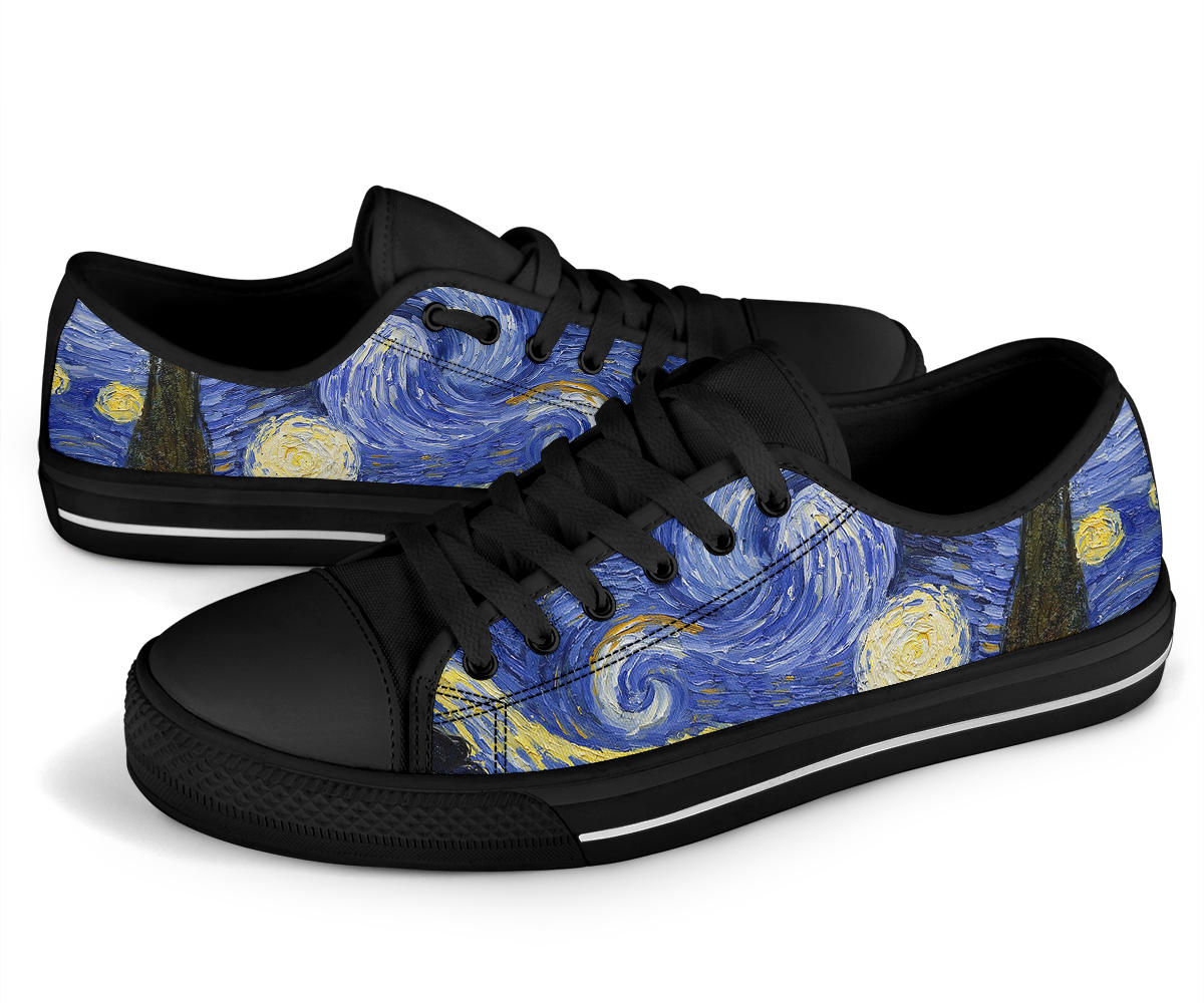 Starry Night Shoes - Black Sole