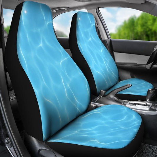 Light Blue Water Surface Car Seat Covers