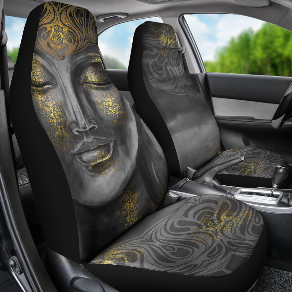Gold Buddha Decor Car Seat Covers