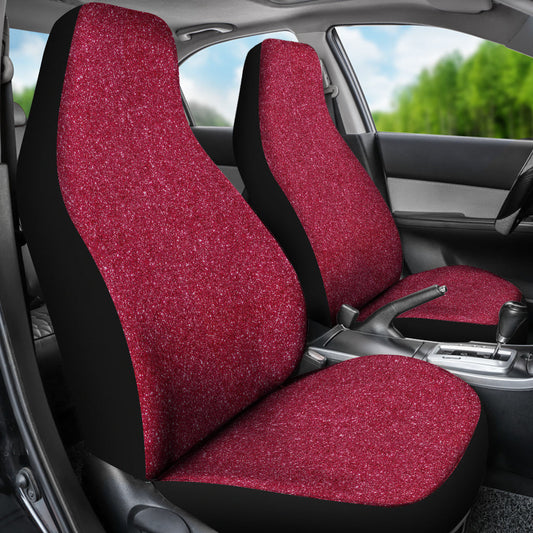 Red Confetti Print Car Seat Covers